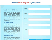 Tablet Screenshot of imigrace.cz